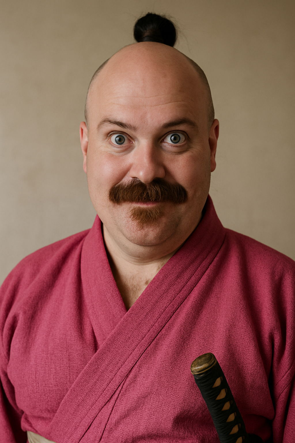 Ronny reimagined: Samurai teacher in pink